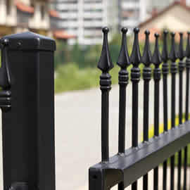 Wrought iron electric gate