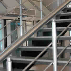 Powder Coated Steel stairs